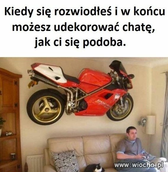Dostałem rozwód, teraz mogła mieć swoją tapetę