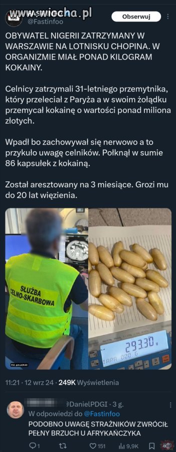 Rzucał się w oczy.