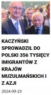 Jednocześnie strugali głupa, straszyć Polaków imigrantami...