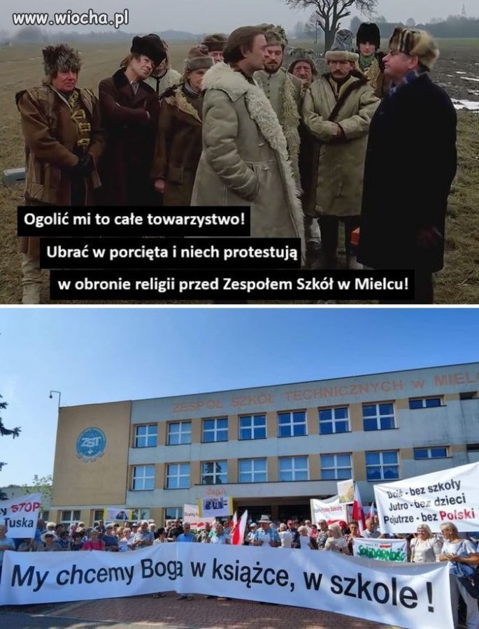 Protest w Mielcu w