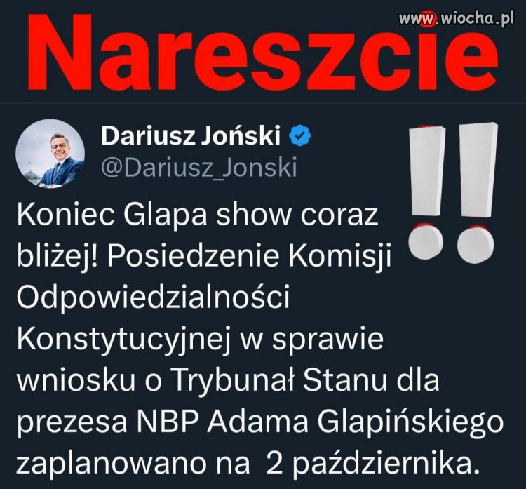 Standuperowi z NBP od dawna się należy.
