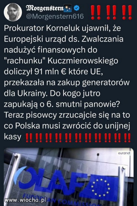 Robi się ciekawie...OLAF puka do drzwi PiSu!