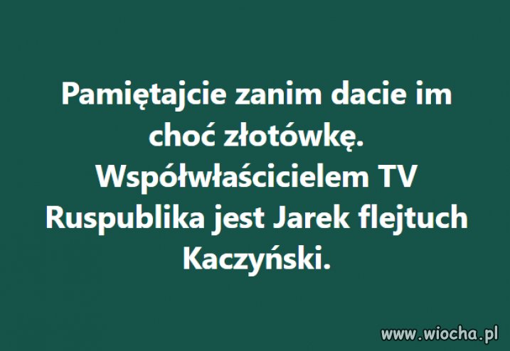 Trzeba o tym pamiętać !
