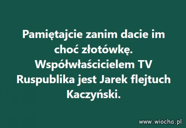Trzeba o tym pamiętać !