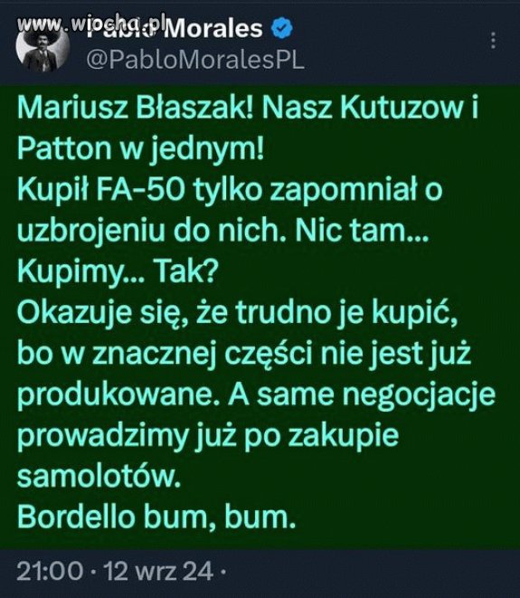 Błaszczak ty idioto