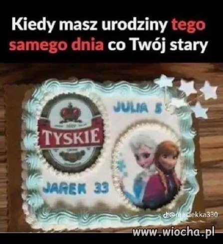 Kiedy masz urodziny razem z swoim starym 
