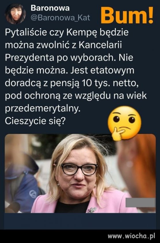 Zwolnić może i nie, ale posadzić raczej tak !