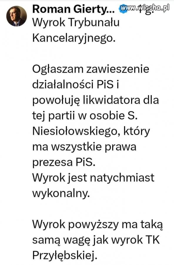 Będzie tak, że działania Tuska