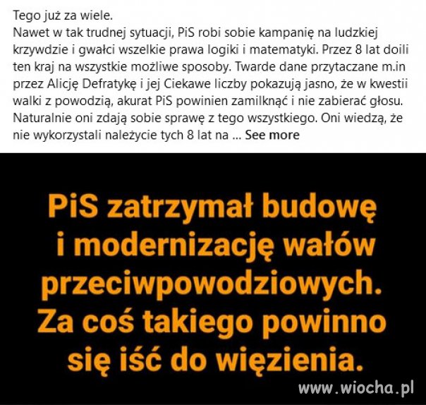PiS chce ugrać na ludzkim nieszczęściu, za które odpowiada!
