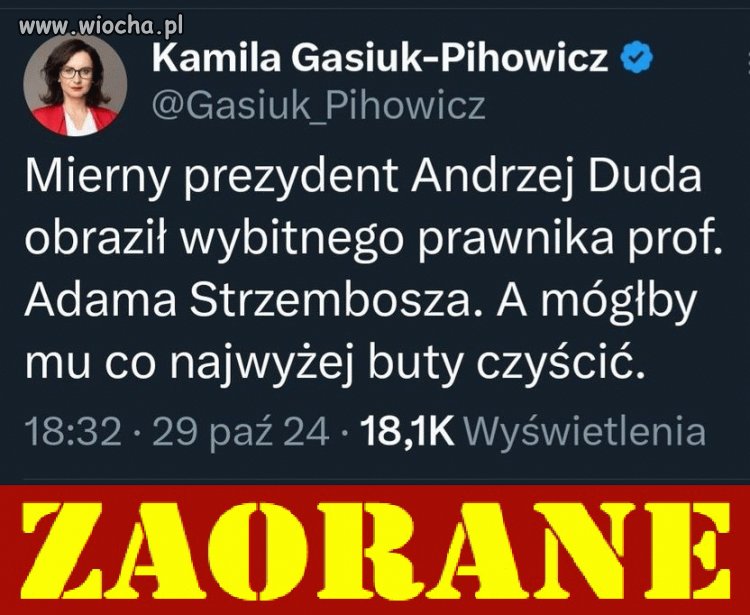 Anżej sam sobie taką opinie wyrobił