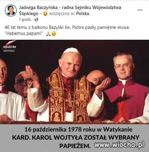 Nie wiem, czy wdzięczna jest za pontyfikat JotPe2