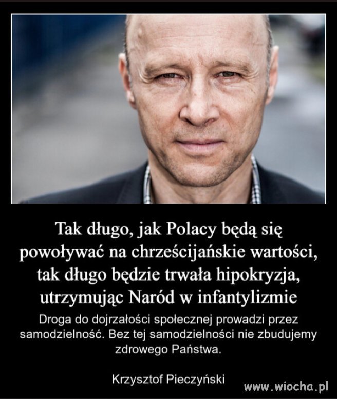 Czas zastapic "chrzescijanskie wartosci", humanizmem i empatia!