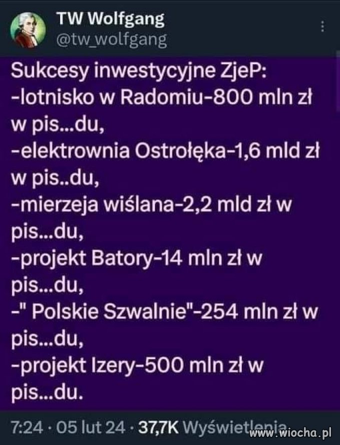 No k..wa, same sukcesy !