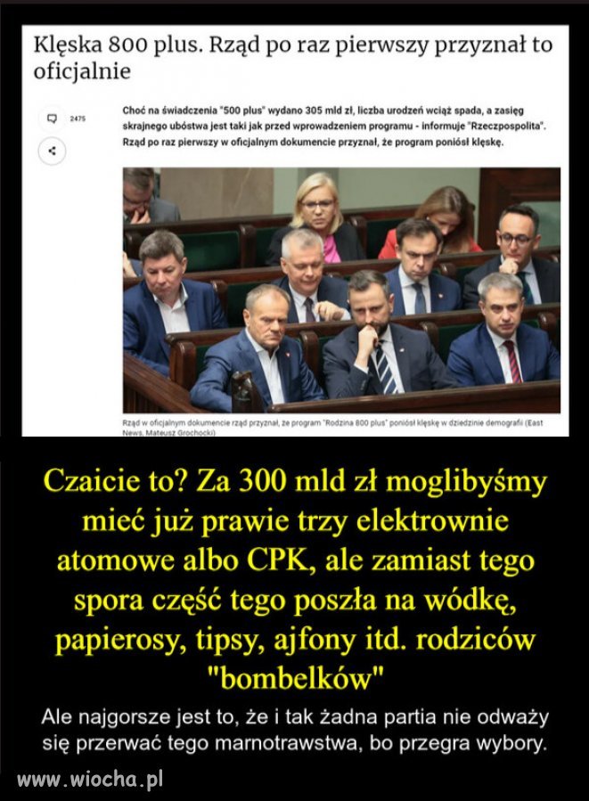 Tak Kaczyński kupil betonowy elektorat 30%...