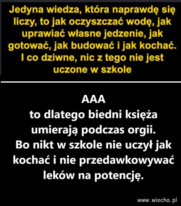 Tak tego nie uczą w szkole