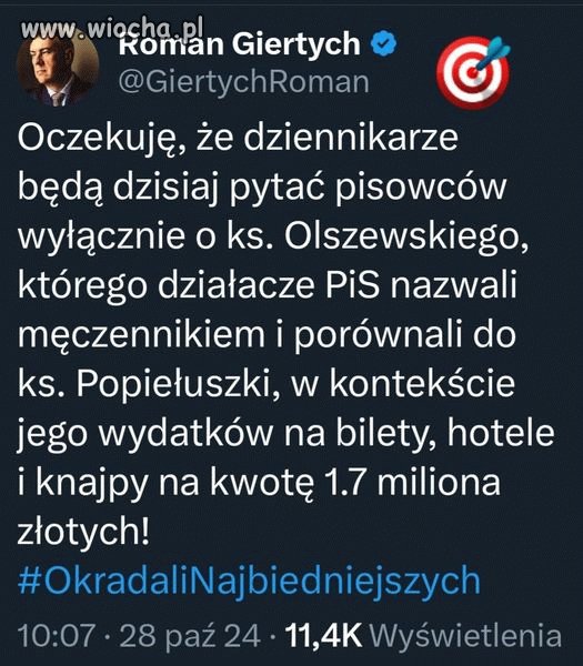 Roman jak zawsze w punkt