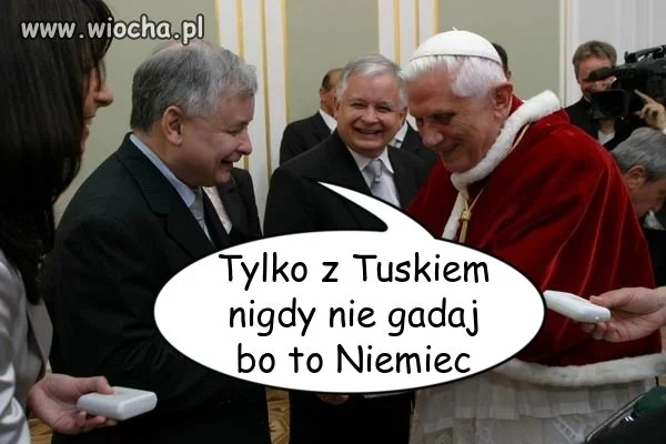 Bracia Kaczyńscy bronią papieża przed Niemcami!