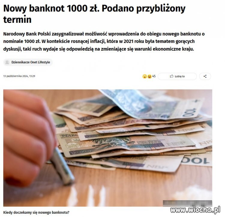 Nowy banknot 1000 zł,
