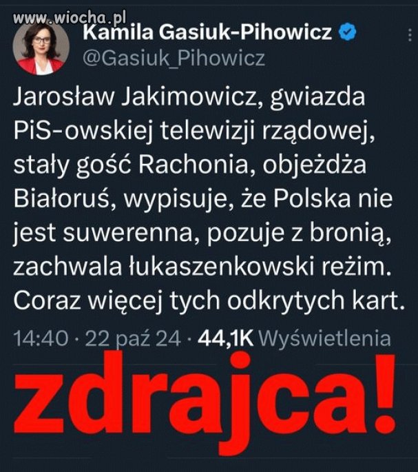 Jakimowicz już dawno powinien siedzieć