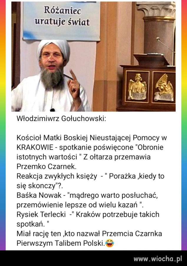 Wiejski knur wychowany przez katolickiego księdza