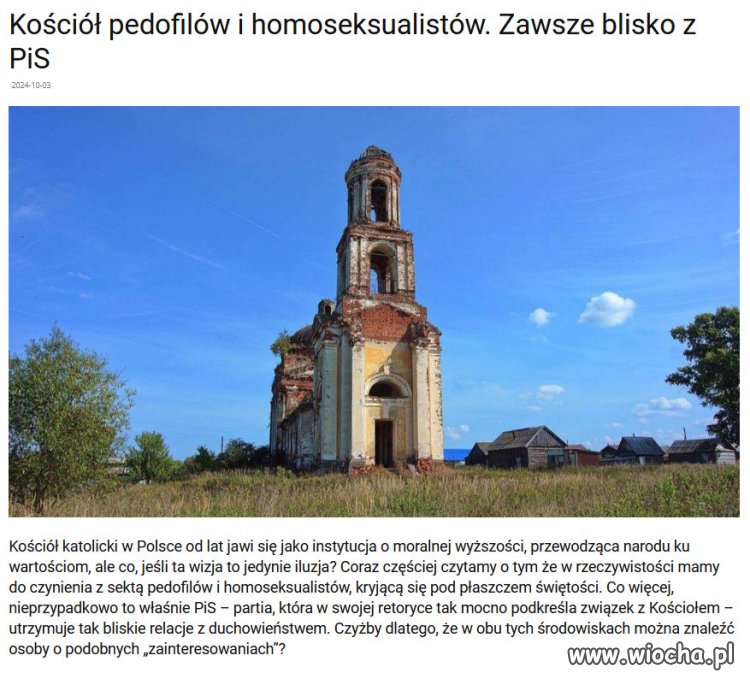 Nie od dziś wiadomo, że skandale pedofilskie trawią Kościół katolicki