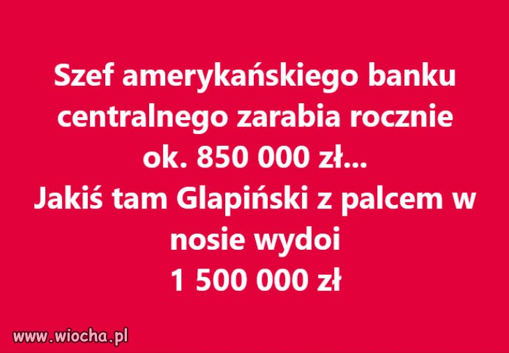 Glapiński to najgorszy prezes NBP po 1989 roku