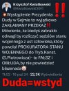 Anżej tak samo zakłamany jak cały PIS