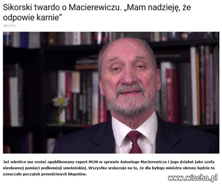 Macierewicz przez lata robił politykę na tragedii smoleńskiej.
