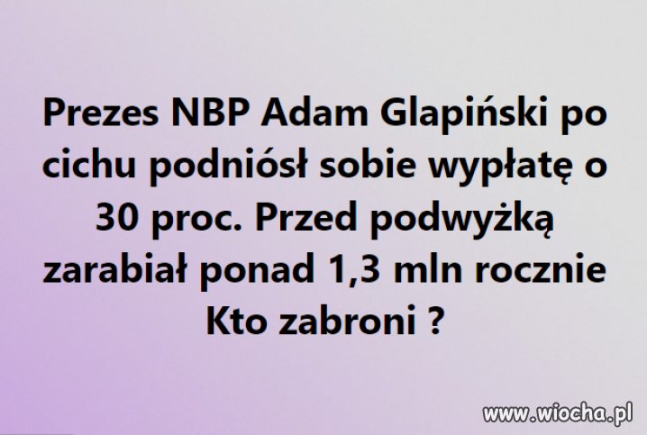 To jeszcze jeden dobry powód aby stanął przed TS !