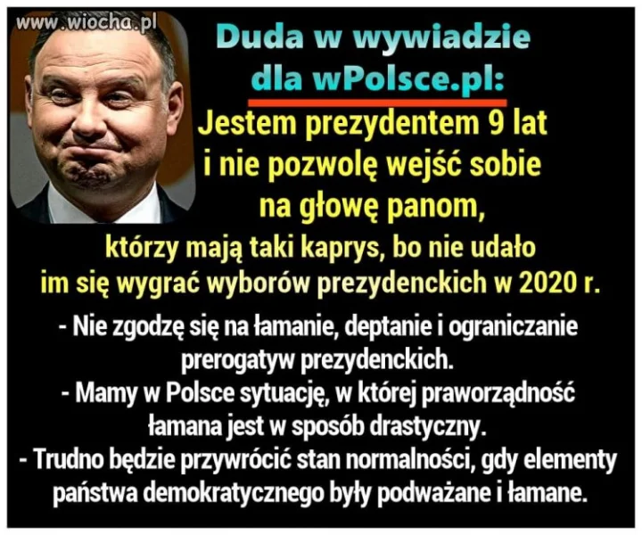Kro mówi,że to prezydent