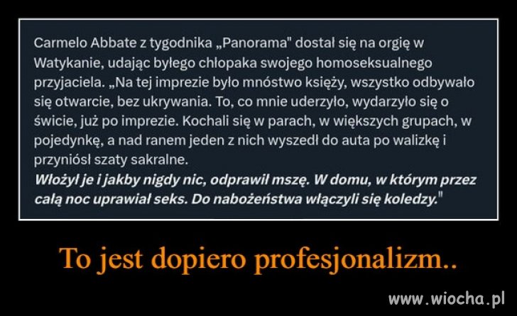 Jak to robią w Watykanie? Pełna profeska!