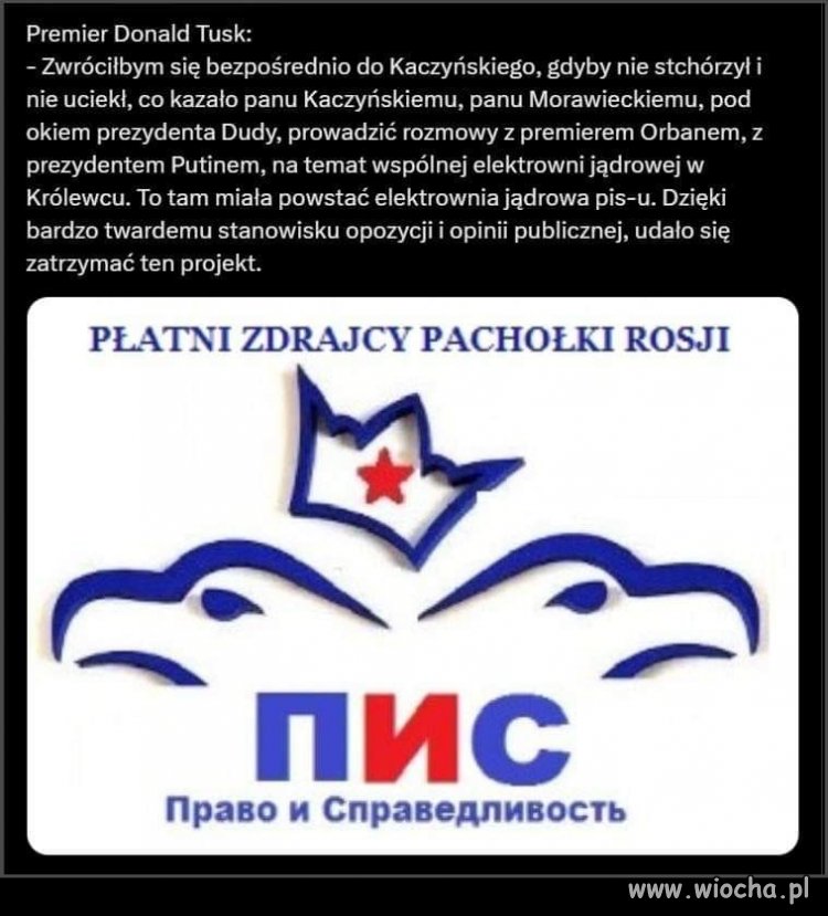 Bardzo ładnie Premier dziś wyjaśnił PiSowców ...