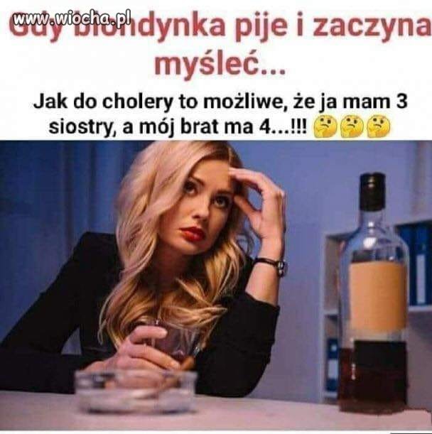 Myśląca blondynka 