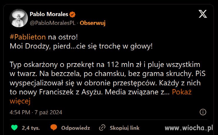 PiS wyspecjalizował się w obronie przestępców