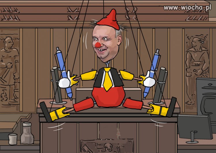 Pajac Kaczyńskiego, sam go wybrał...
