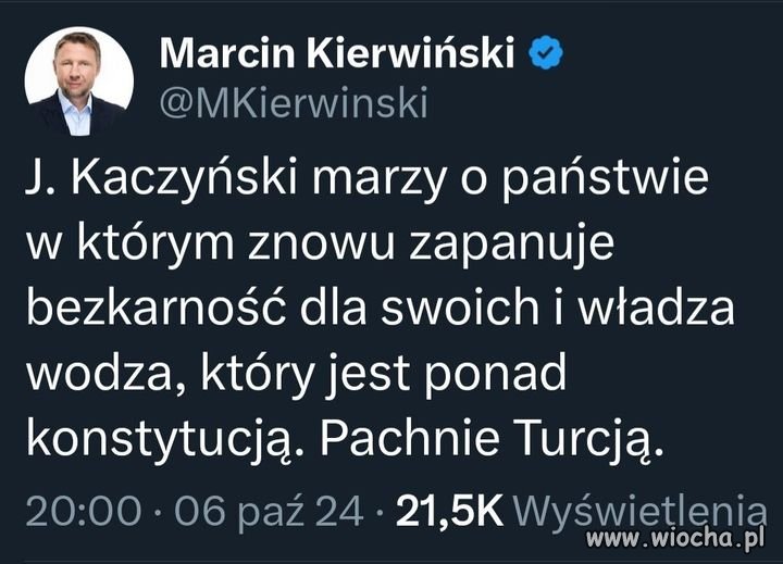 On zapowiada, że zmierza do pełnej 