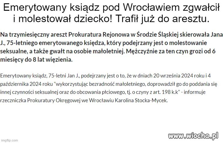 Śmieć sam się zgłosił na policję,