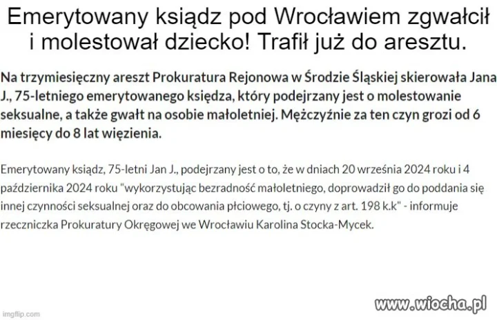 Śmieć sam się zgłosił na policję,