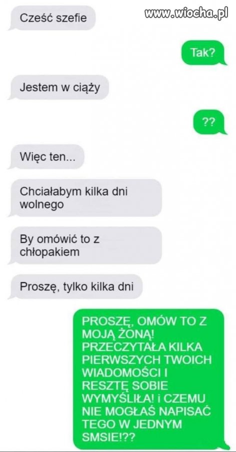 Dlatego warto pisać zwarte i całe wiadomości 