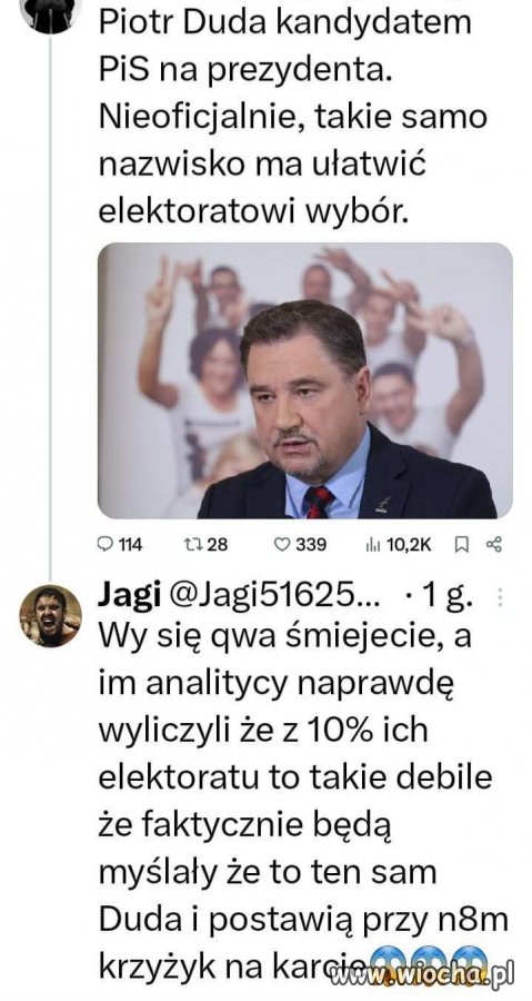 Proponuję stawiać krzyżyk pisowcom