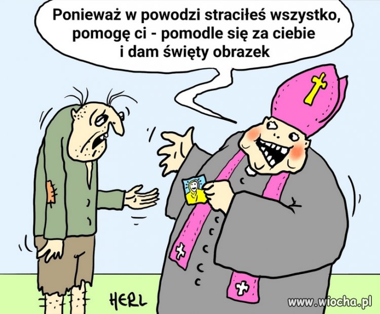 Sekta kościoła zawsze gotowa do pomocy...
