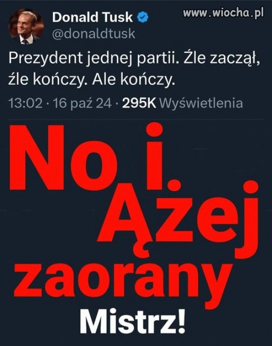 Najważniejsze, że już kończy