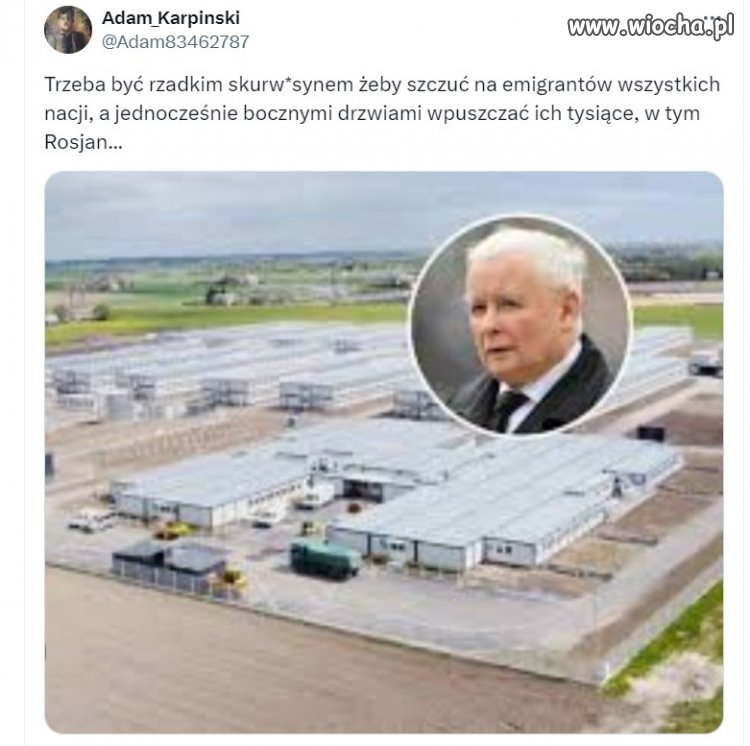 PiS robił to jak Białoruś i Rosja czyli sprowadzał tysiące 