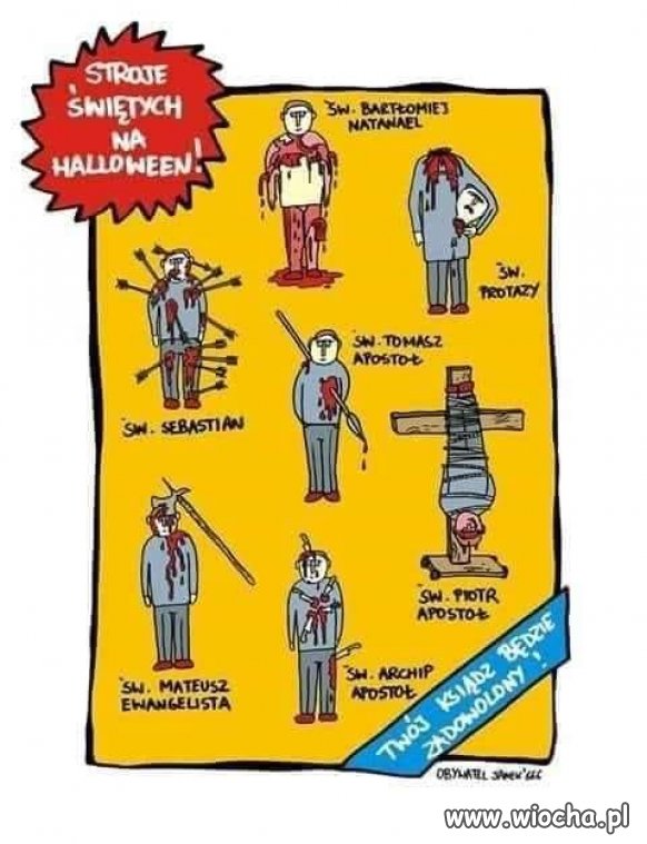 Na Halloween wybierajcie postacie świętych ... 