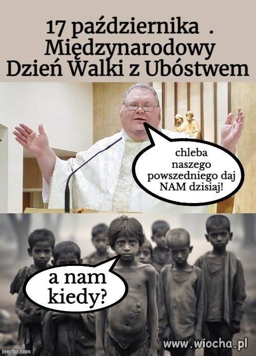 Jedyne co kościół robi dla głodujących