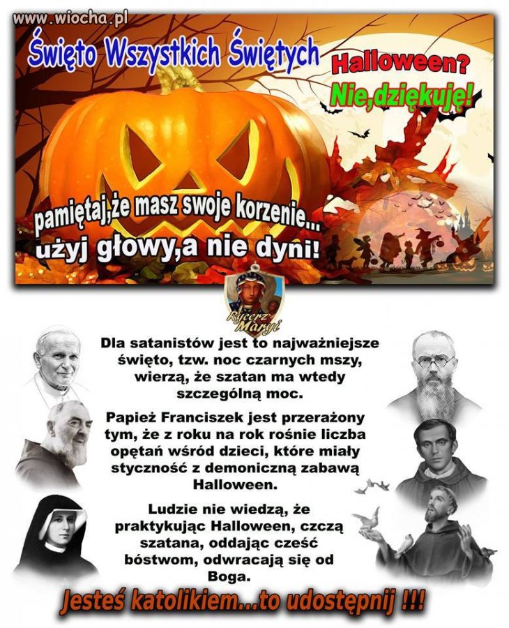 Prawie każda parafia ma na swojej stronie taki plakat!