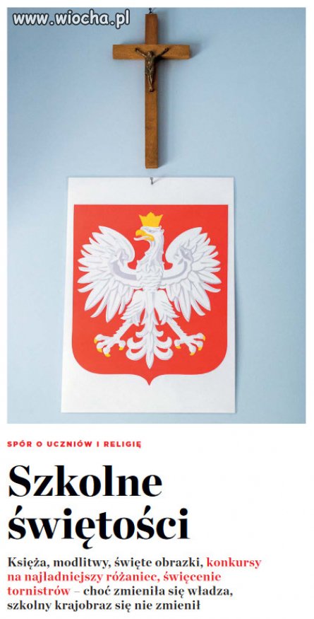 Szkoły są przesiąknięte religijną symboliką