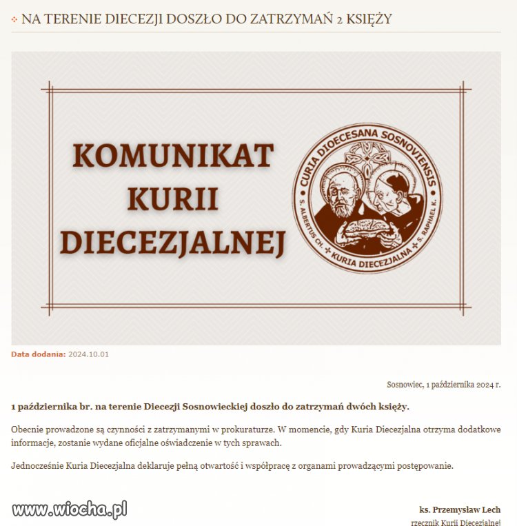 Jak podają media chodzi o dwóch księży i jednego ex księdza.