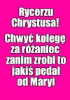 Copiątkowy masaż korali w kościele
