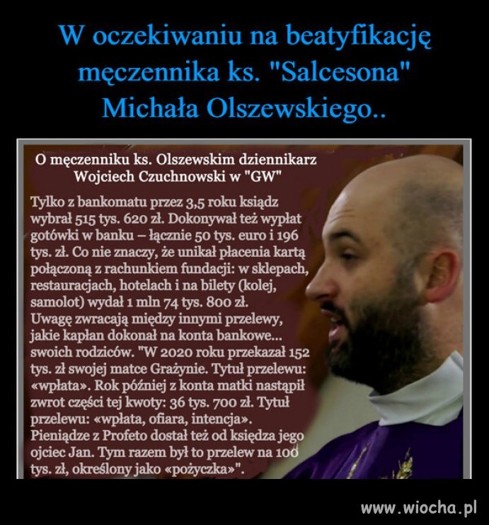 Niebawem święty "salceson" patron złodziei PiSu!